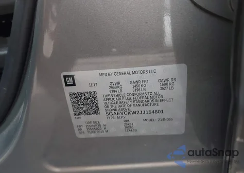 2018 Buick Enclave Avenir z USA, uszkodzony, nr VIN 5GAEVCKW2JJ154801